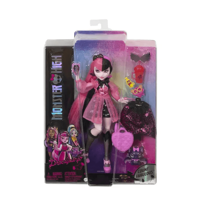 Mattel Monster High Hhk51 Muñeca Draculaura Con Mascota Y Accesorios