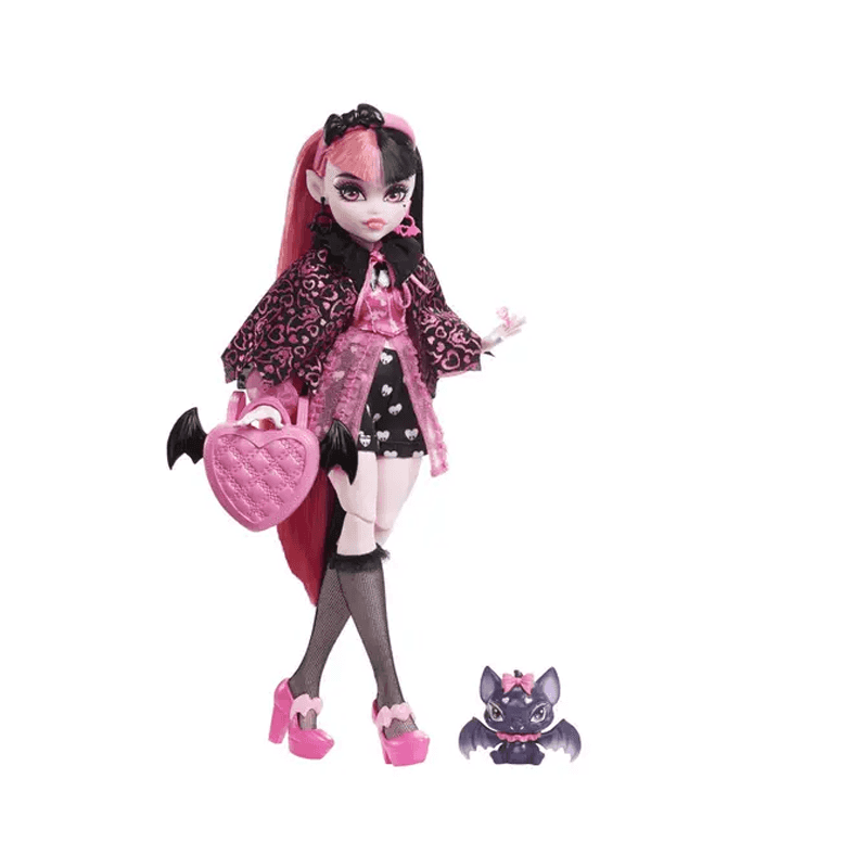 Mattel Monster High Hhk51 Muñeca Draculaura Con Mascota Y Accesorios