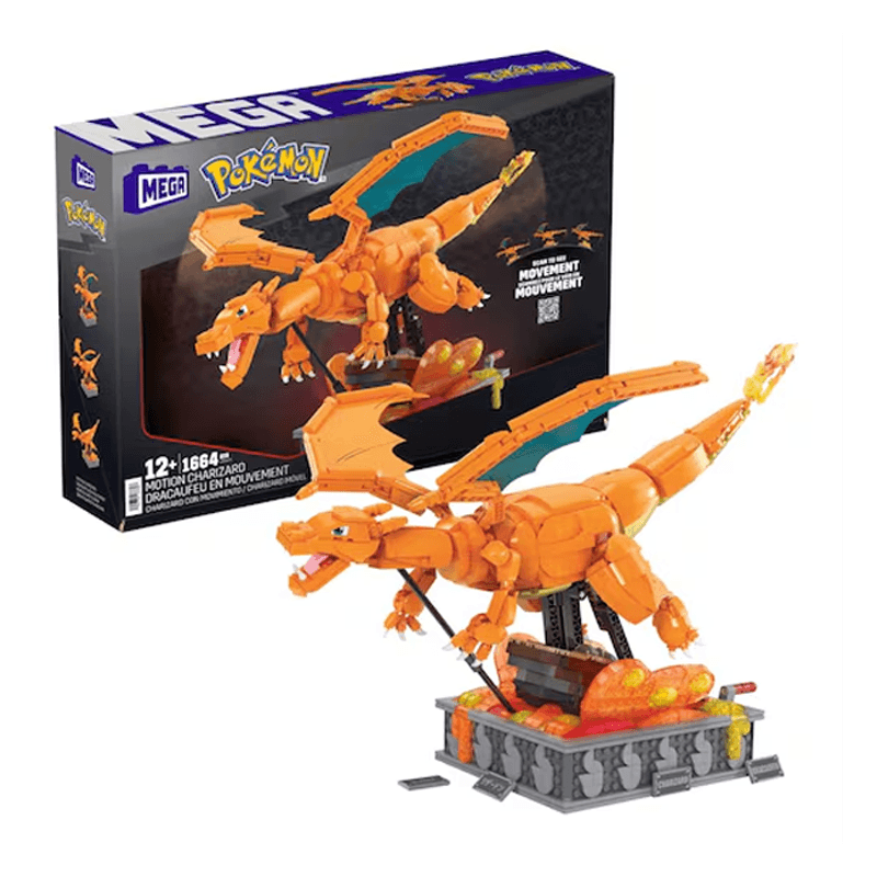 Mattel Mega Construx Hmw05 Pokémon Charizard Con Movimiento
