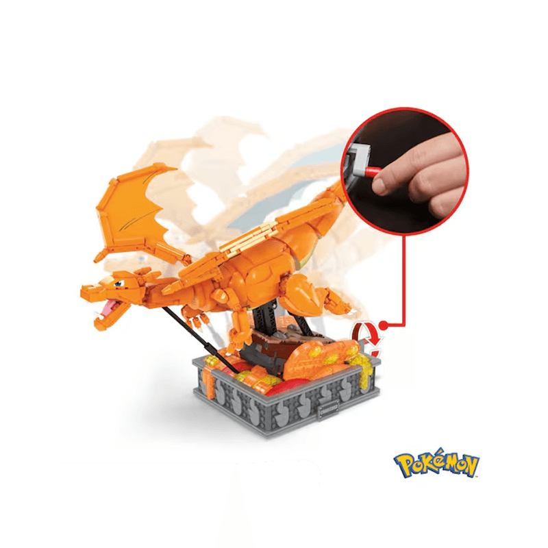 Mattel Mega Construx Hmw05 Pokémon Charizard Con Movimiento