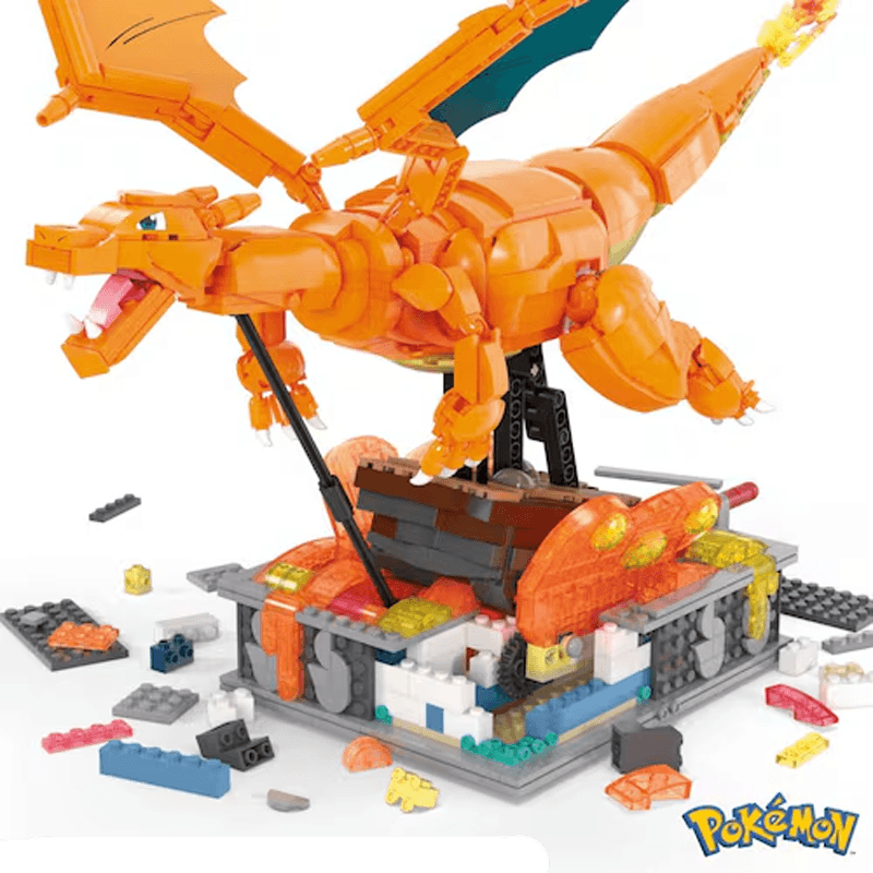 Mattel Mega Construx Hmw05 Pokémon Charizard Con Movimiento
