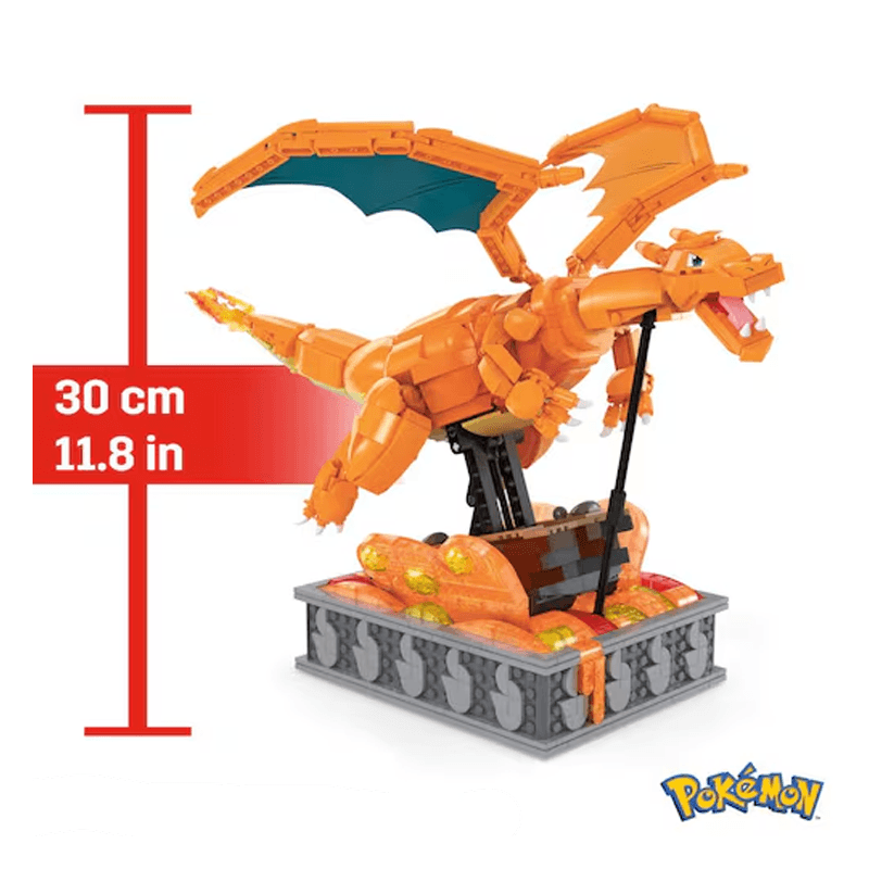 Mattel Mega Construx Hmw05 Pokémon Charizard Con Movimiento