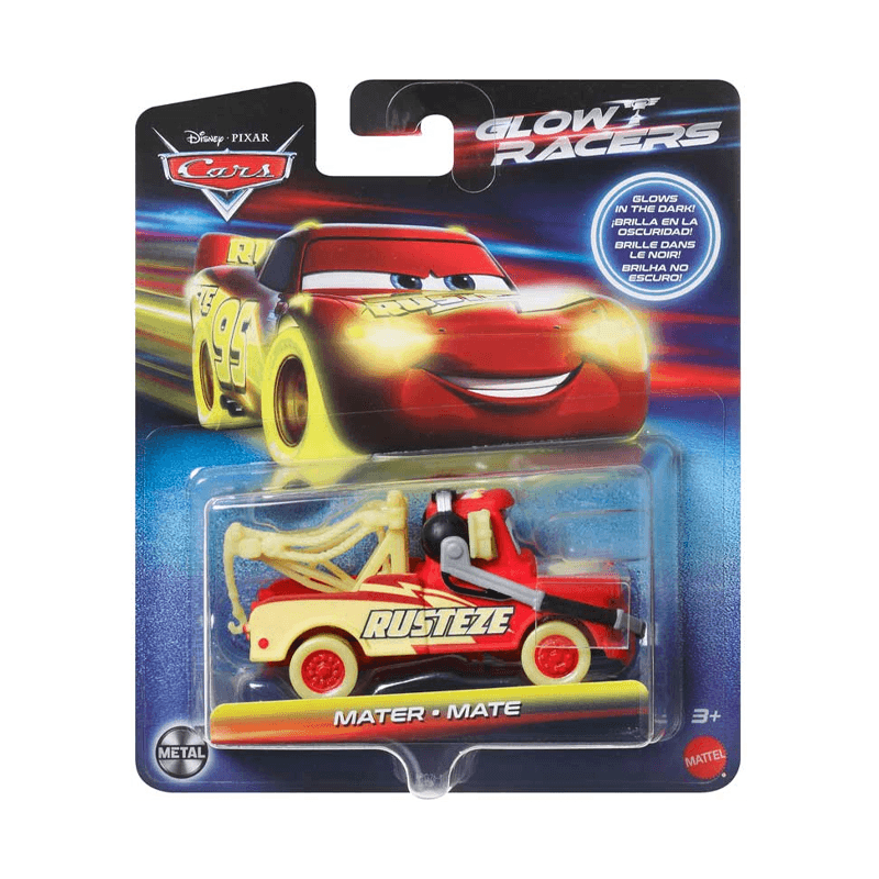 Mattel Disney Hpg76 Vehiculo Cars Glow Racers Surtido