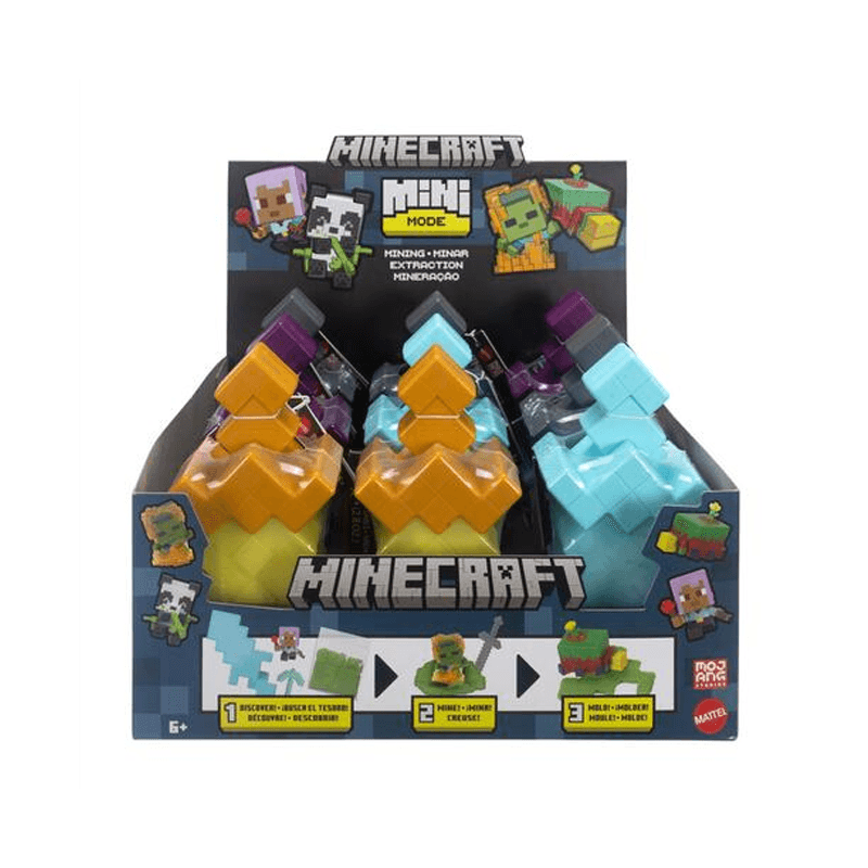 Mattel Minecraft Htk99 Mini Modo Miner’a Surtido
