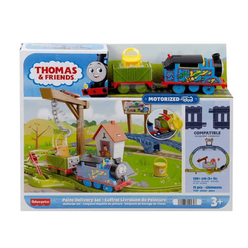 Mattel Fisher Price Htn34 Thomas & Friends Set Tren Entrega De Pintura