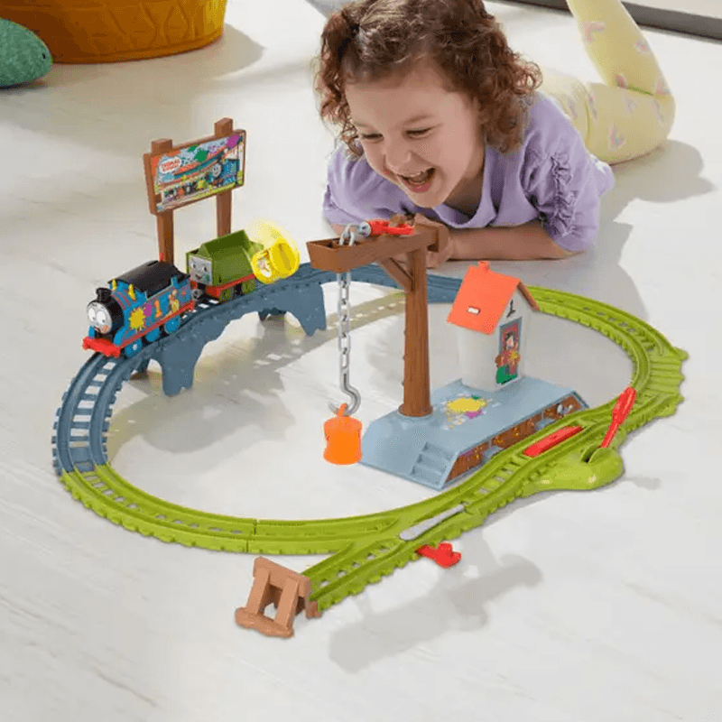 Mattel Fisher Price Htn34 Thomas & Friends Set Tren Entrega De Pintura