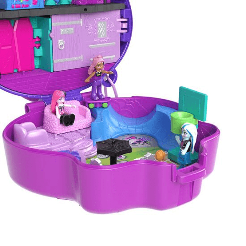 Mattel Polly Pocket Hvv58 Play Set Monster High Con Accesorios