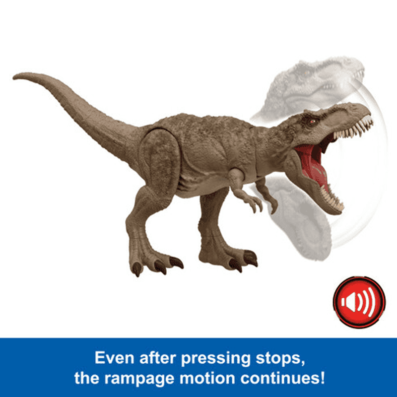 Mattel Jurassic World Hxf53 Figura De T Rex Ataque Total