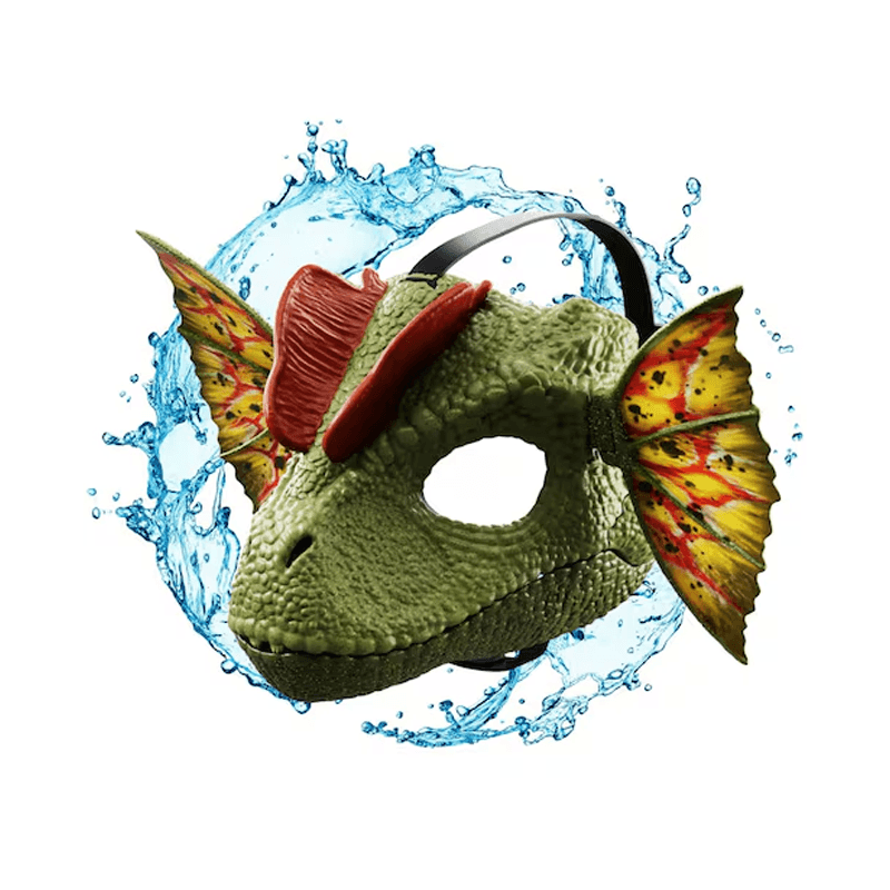 Mattel Jurassic World Hxf55 Mascara De Dilophsaurus De La Teoría Del Caos