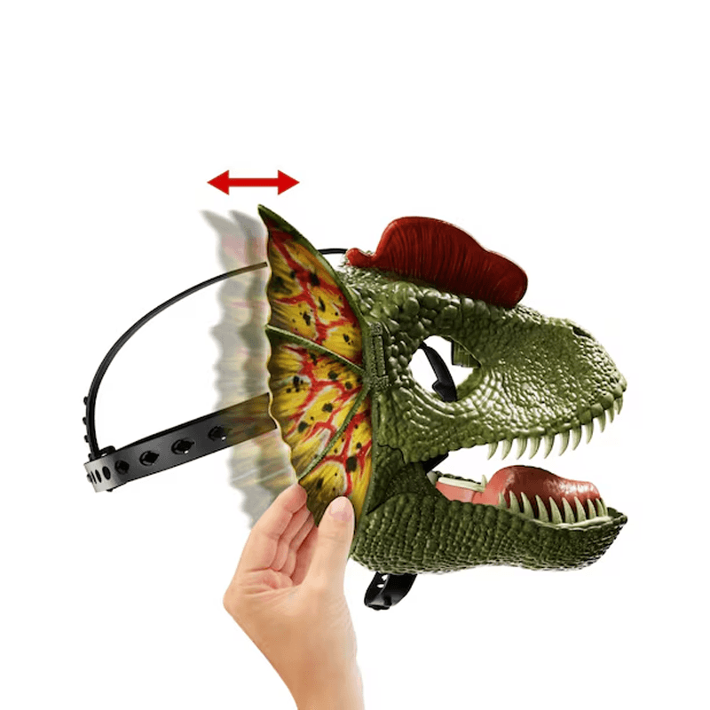 Mattel Jurassic World Hxf55 Mascara De Dilophsaurus De La Teoría Del Caos