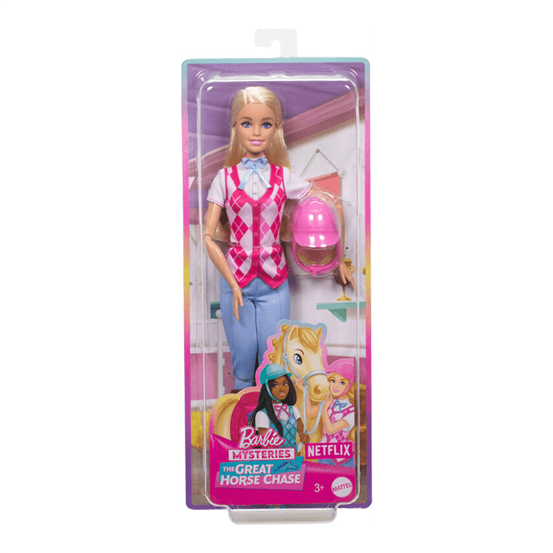 Mattel Barbie Hxj38 Muñeca Malibu Con Ropa Y Accesorios Para Montar