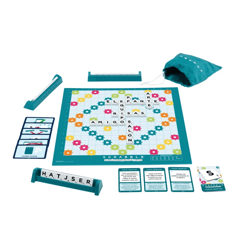 Mattel Games Hxm54 Juego De Mesa Scrabble 2 En 1 Con Palabras