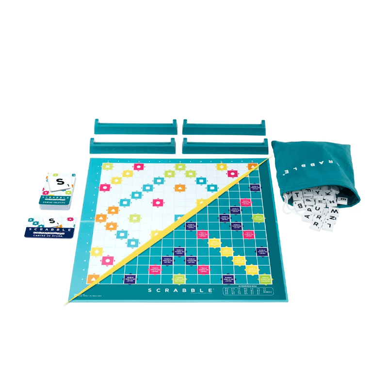 Mattel Games Hxm54 Juego De Mesa Scrabble 2 En 1 Con Palabras