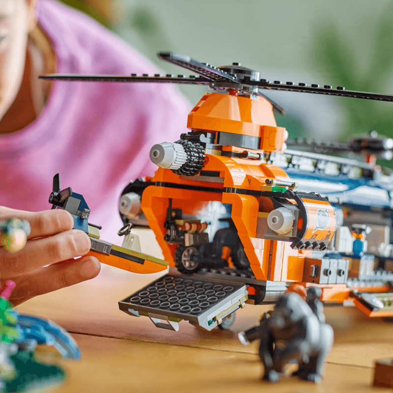 Lego City 60437 Helicóptero Jungle Explorer En El Campamento Base