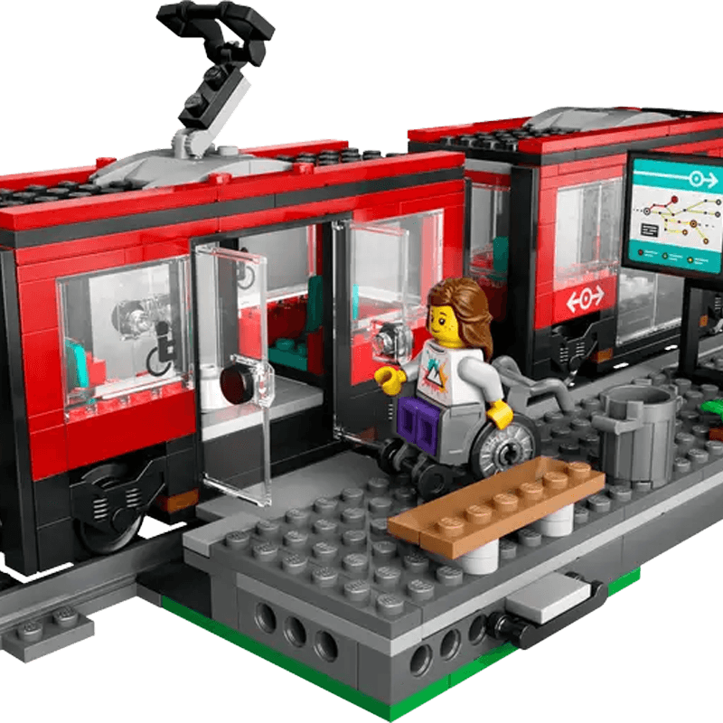 Lego City 60423 Tranvía Y Estación Del Centro De La Ciudad