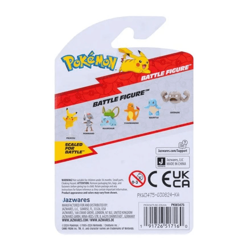 Jazwares Pokémon Pkw2507 Figura De Batalla Pack Surtido