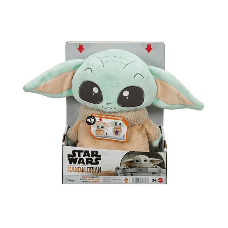 Mattel Star Wars Hpg48 Peluche Saltador Mandalorian Baby Yoda