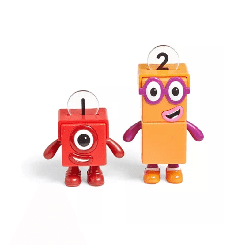 Hand2Mind Numberblock 95354 Figuras De Aventuras En Bicicleta De Una Y Dos