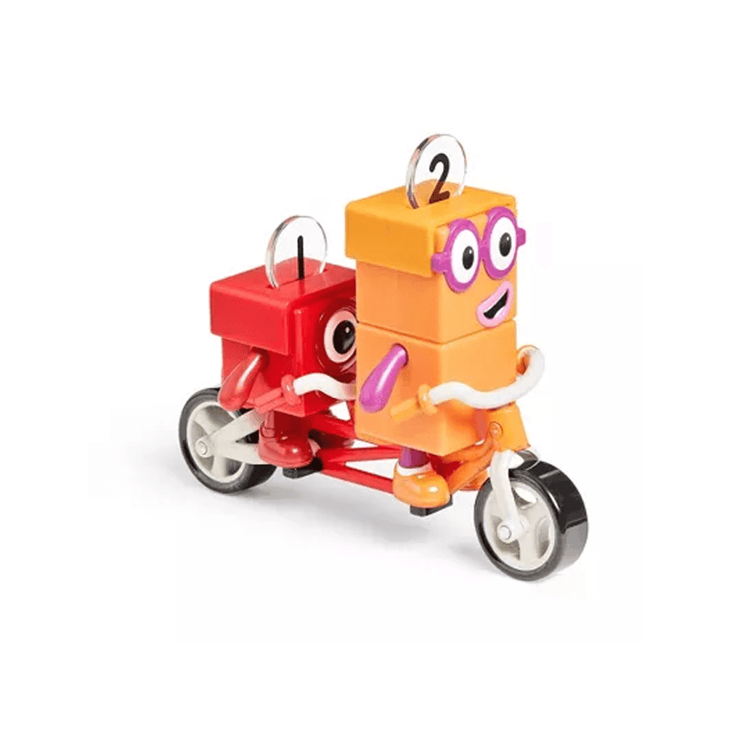 Hand2Mind Numberblock 95354 Figuras De Aventuras En Bicicleta De Una Y Dos
