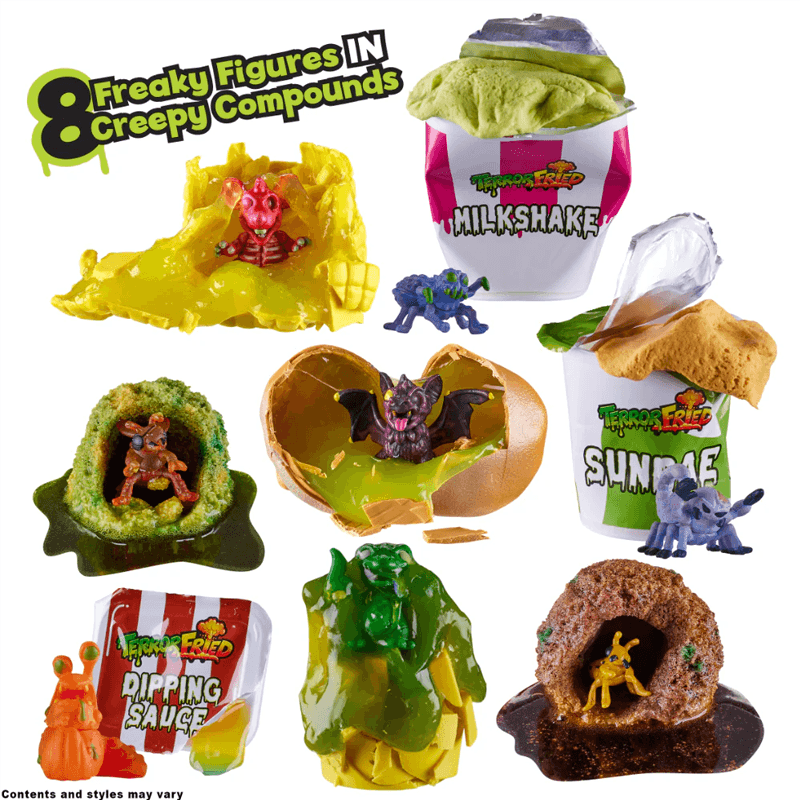 Bandai Namco Terror Fried 8095 Cubeta Desagradable Figuras X8