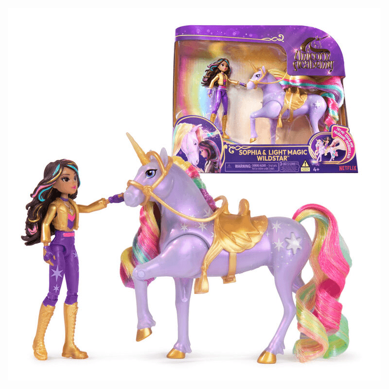 Spin Master Unicorn Academy 6067325 Sofía Y Estrella Salvaje Con Luces X1