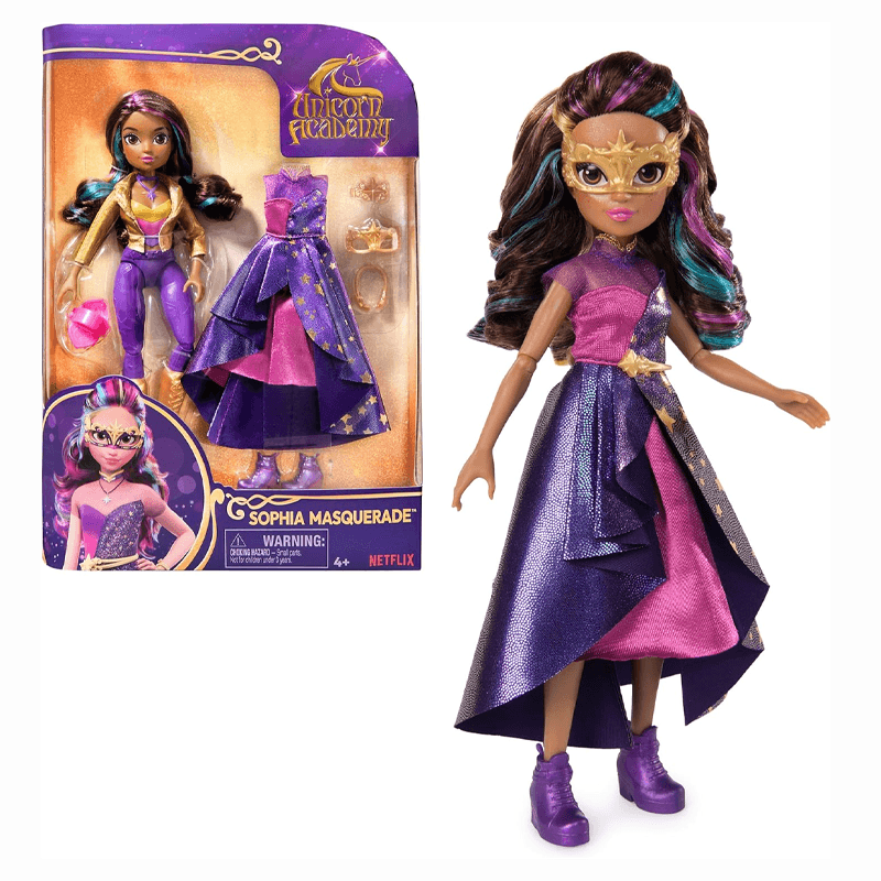 Spin Master Unicorn Academy 6069399 Muñeca Sofía Baile Con Máscara