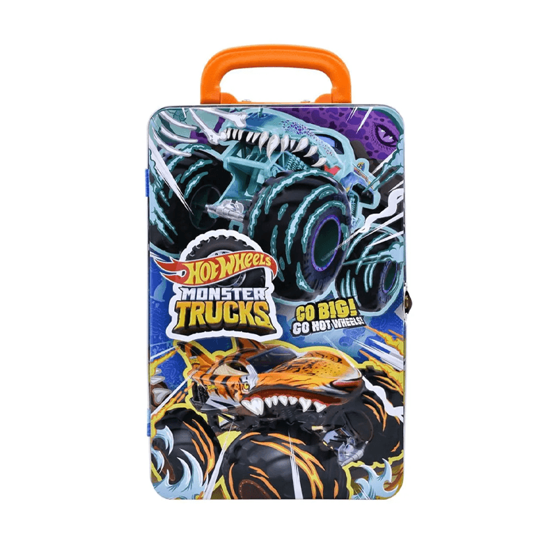 Mattel Hot Wheels Hwcc21 Estuche De Almacenamiento Monster Truck Almacena 6 Unidades