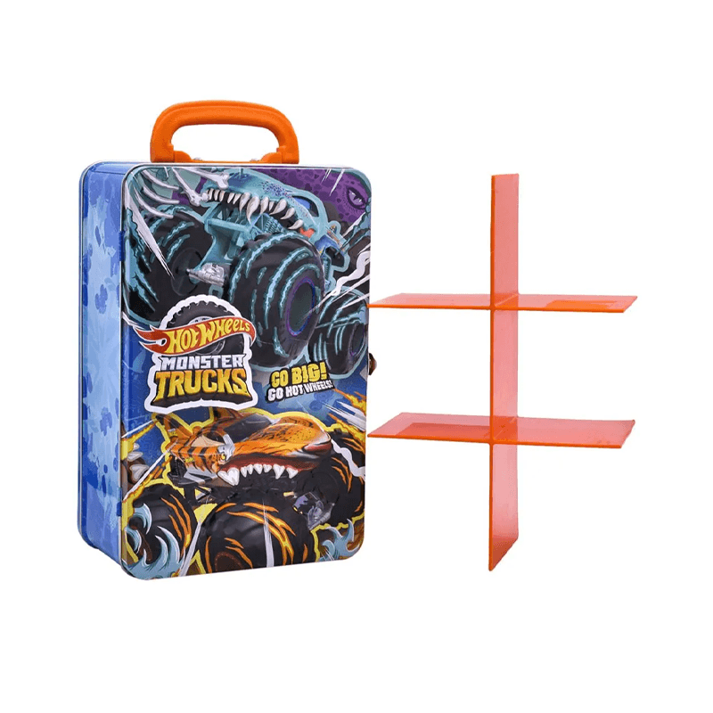 Mattel Hot Wheels Hwcc21 Estuche De Almacenamiento Monster Truck Almacena 6 Unidades
