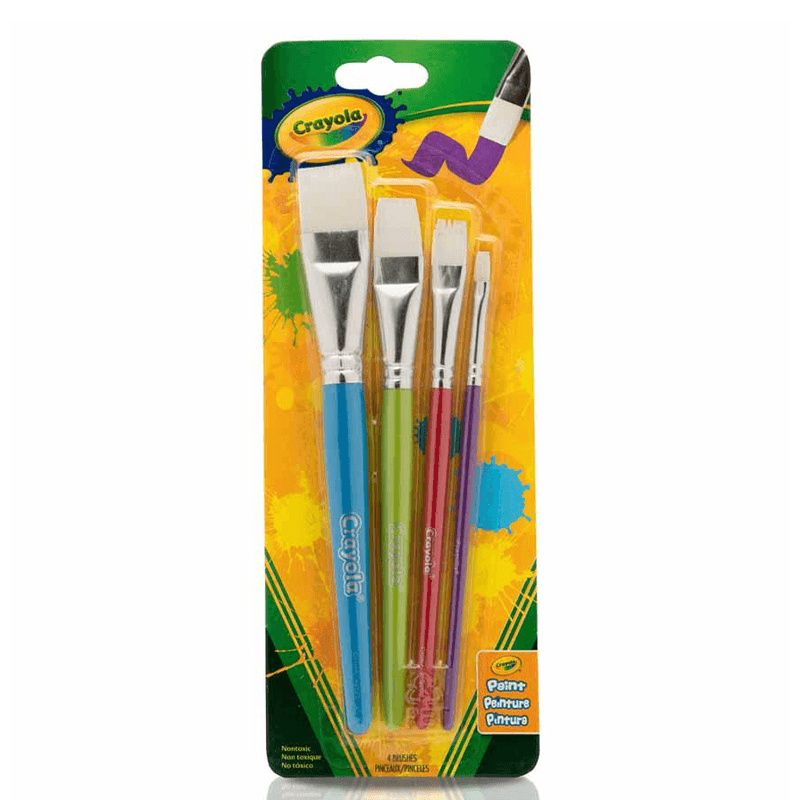 Crayola C053520 Pincel Plano Set 4 Un