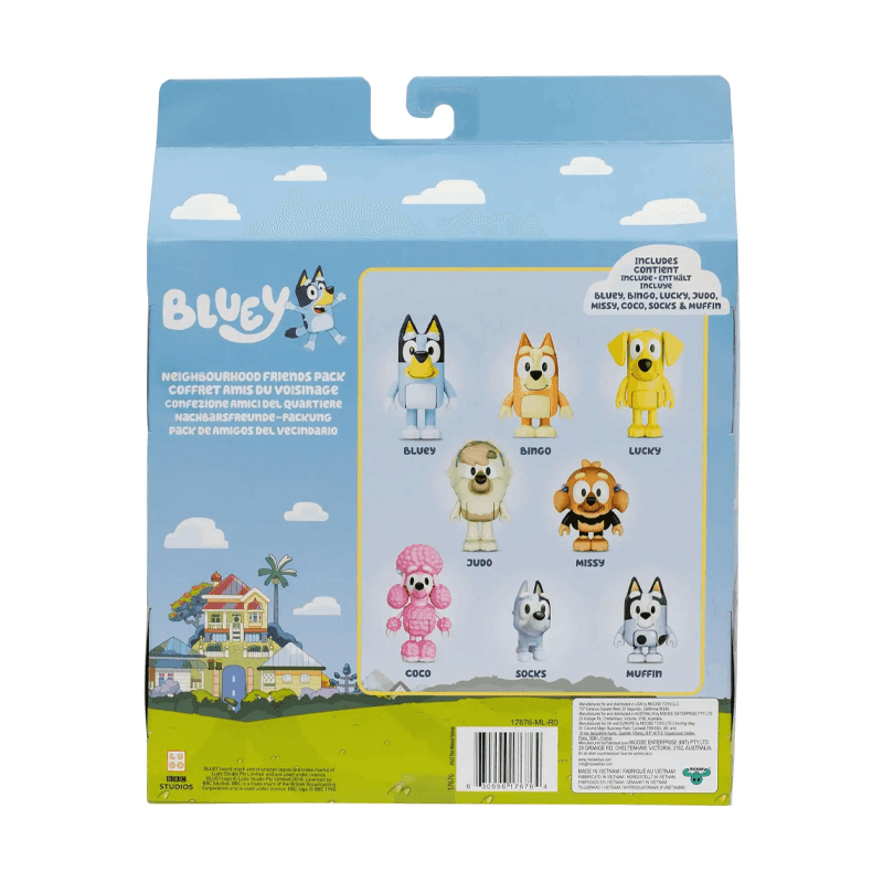Moose Bluey 17676 Figuras Amigos De Barrio S11 X8