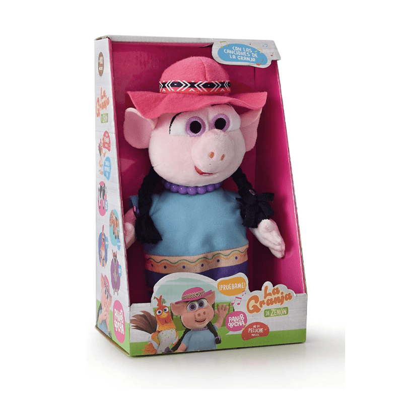 Granja De Zenon  8037Ep Peluche Musical 20 Cm Chancha