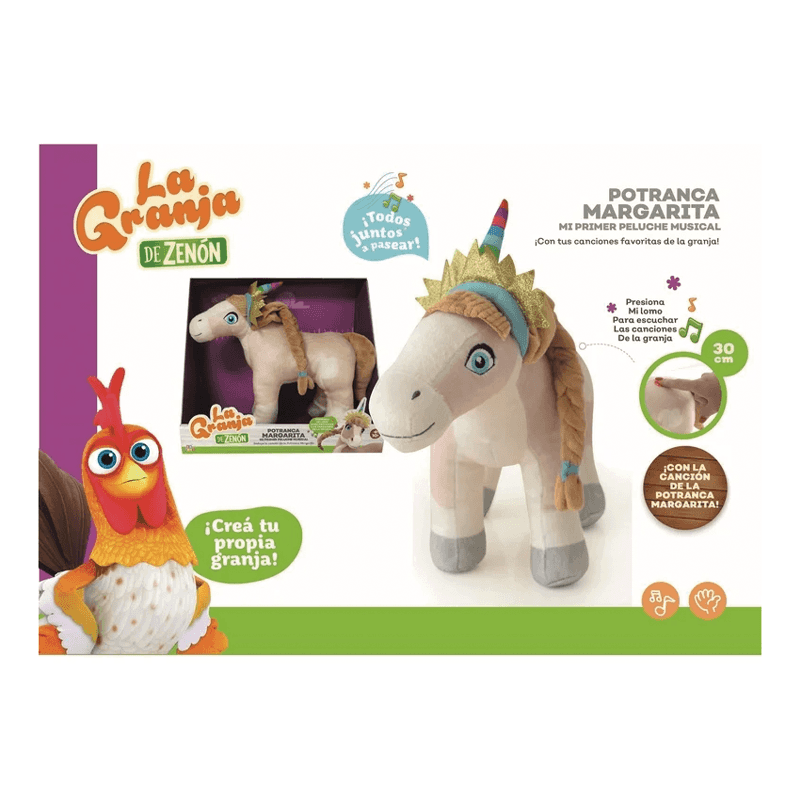 Granja De Zenon  8037Fp Peluche Musical 20 Cm Potranca