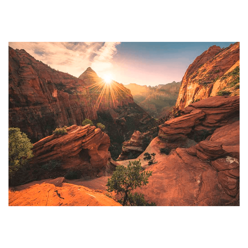 Ravensburger Rompecabezas 12000118 Cañón De Zion Estados Unidos 1000 Piezas