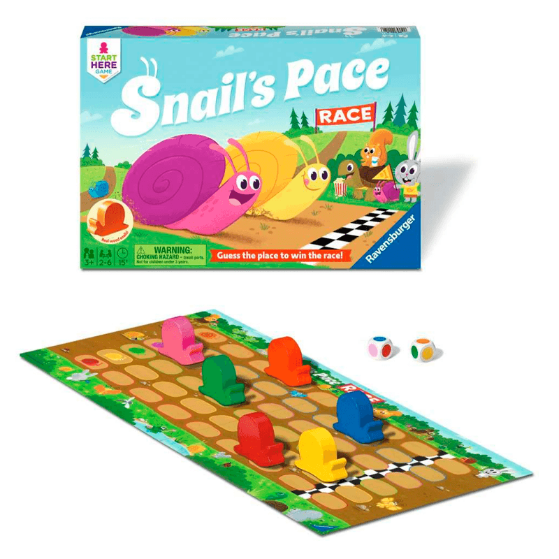Ravensburger Games 22052 Juego De Mesa Snail'S Pace Race