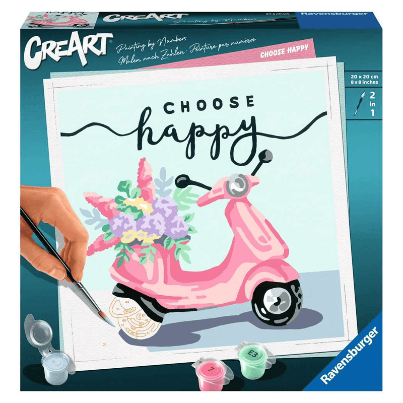 Ravensburger Creart 20125 Juego De Pintura Elige Feliz 20X20