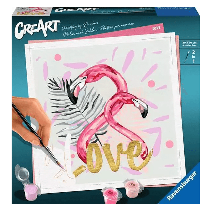 Ravensburger Creart 29029 Juego De Pintura Love 20X20