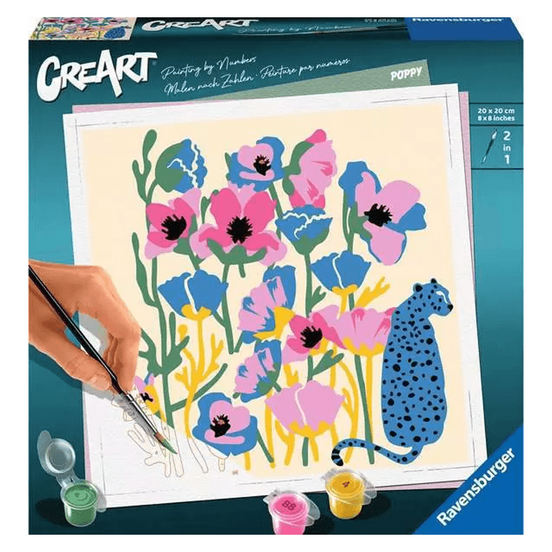 Ravensburger Creart 23667 Juego De Pintura Flor Amapola 20X20