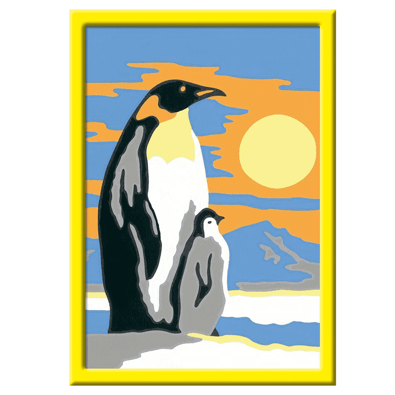Ravensburger Creart 20209 Juego De Pintura Familia De Pingüinos