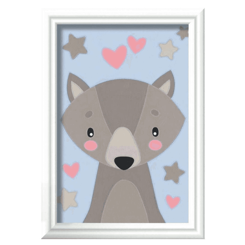 Ravensburger Creart 23605 Juego De Pintura Lobo Adorable