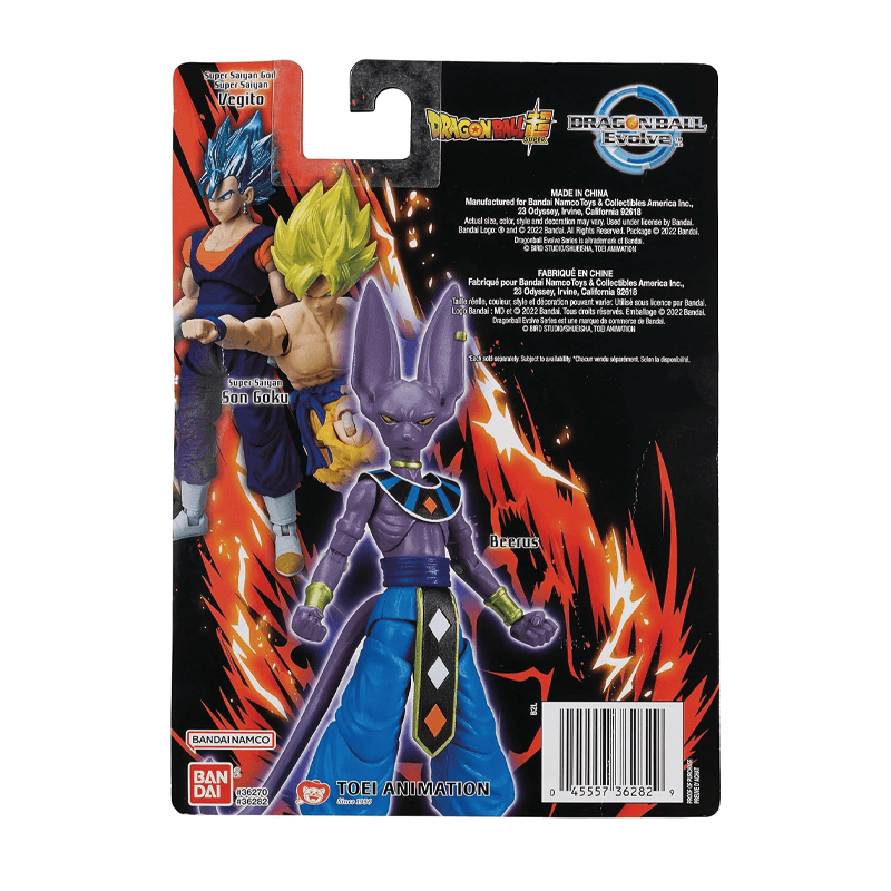 Bandai Namco 36282 Figura De Accion Dragon Ball Super Evolve Beerus