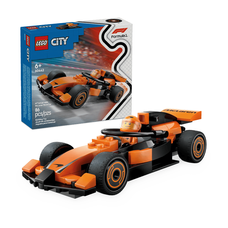Lego City 60442 Piloto De F1 Con Vehiculo Mclaren