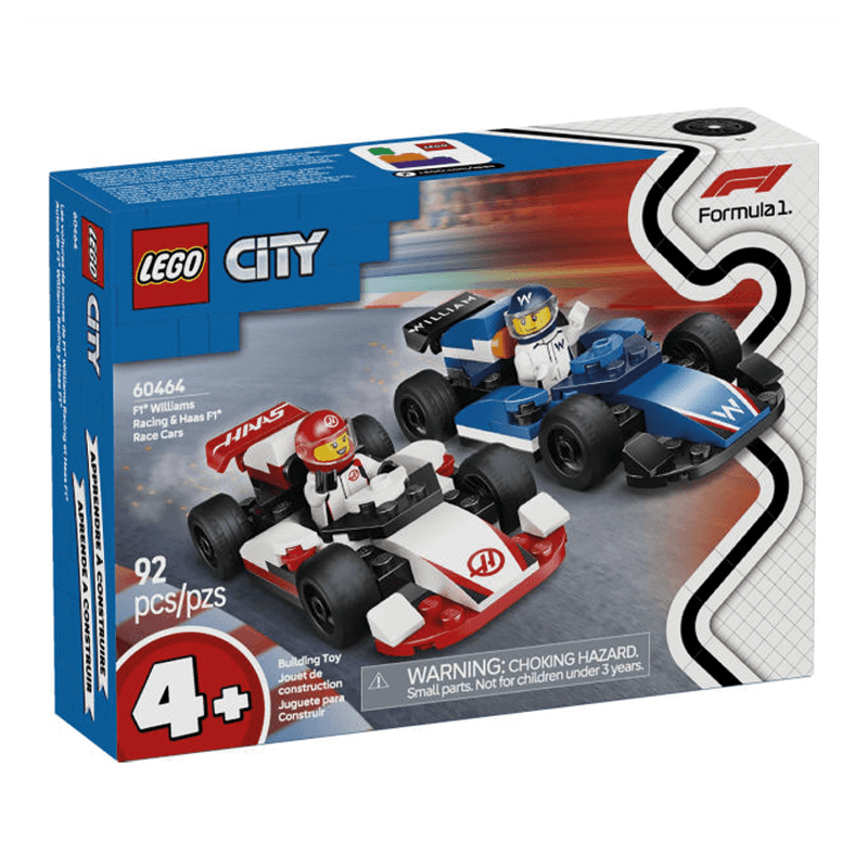 Lego City 60464 F1 Williams Racing Y Haas F1