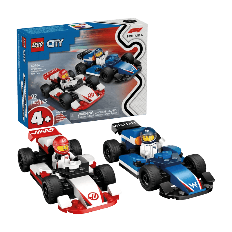 Lego City 60464 F1 Williams Racing Y Haas F1