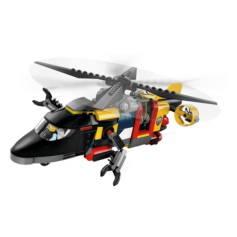 Lego City 60462 Set Helicóptero, Camión De Bomberos Y Submarino