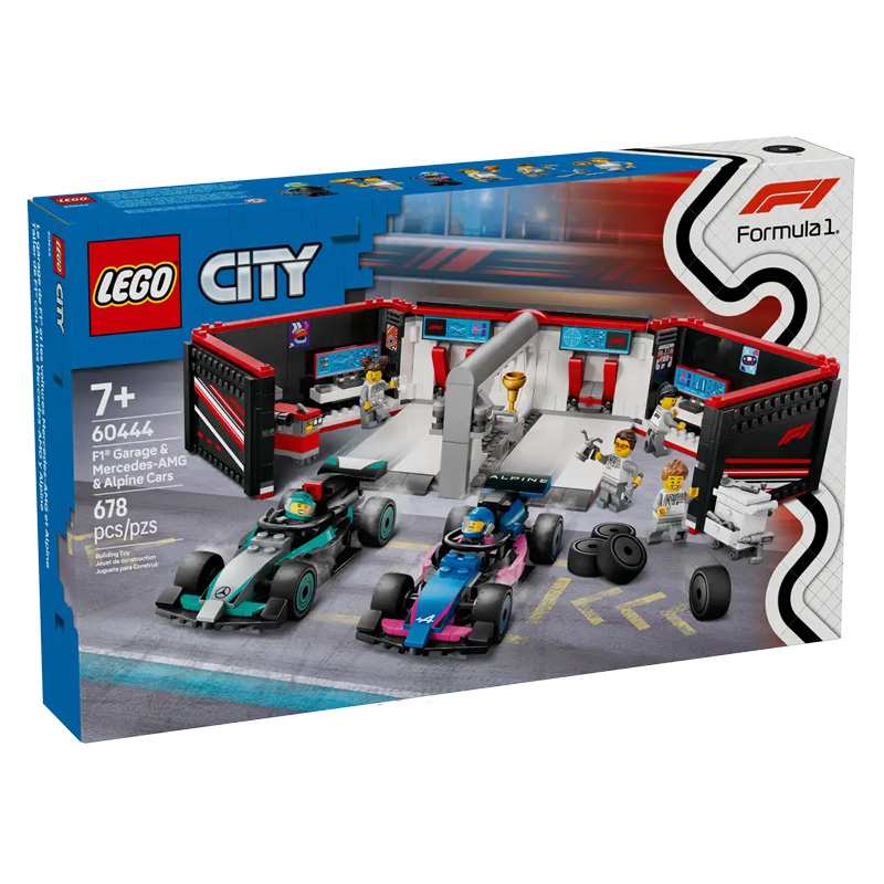 Lego City 60444 Garaje De F10 Y Vehiculo Mercedes-Amg Y Alpine