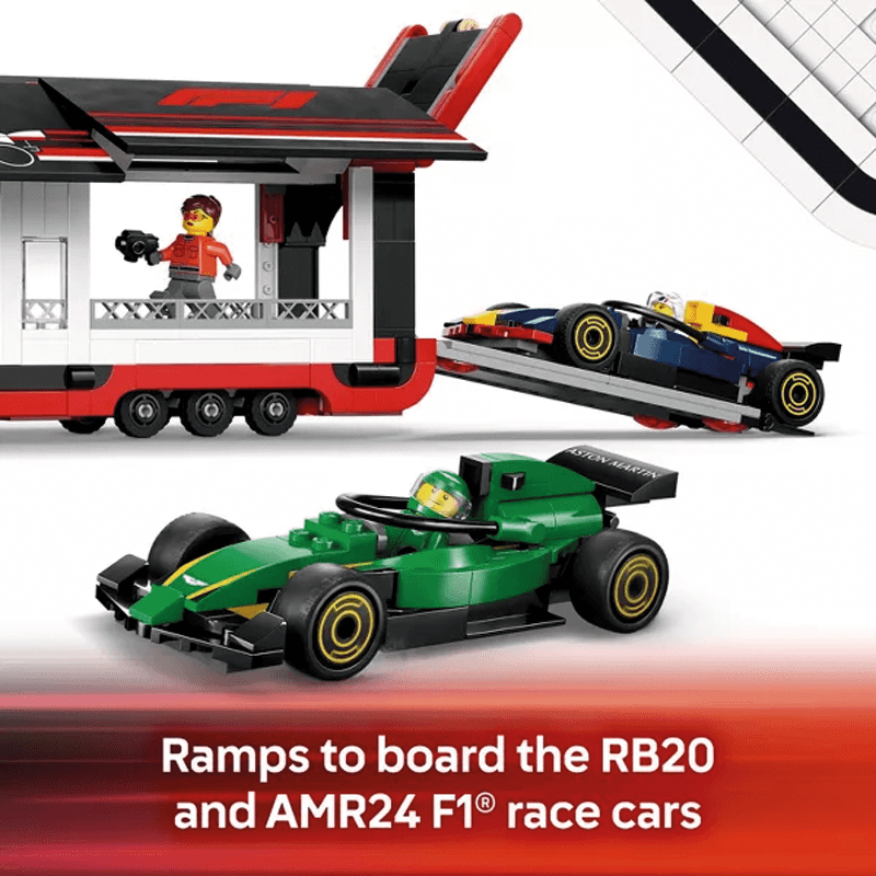 Lego City 60445 Camión F1 Con Monoplazas F1 Rb20 Y Amr24