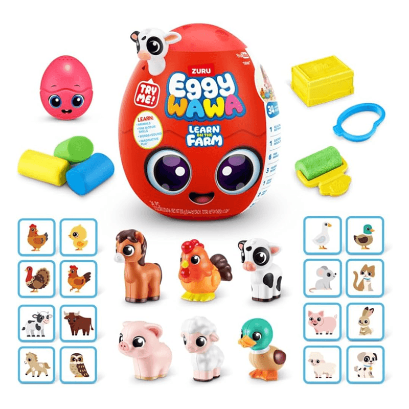 Zuru Eggywawa 15102 Huevo Set Colección Animales De Granja S1