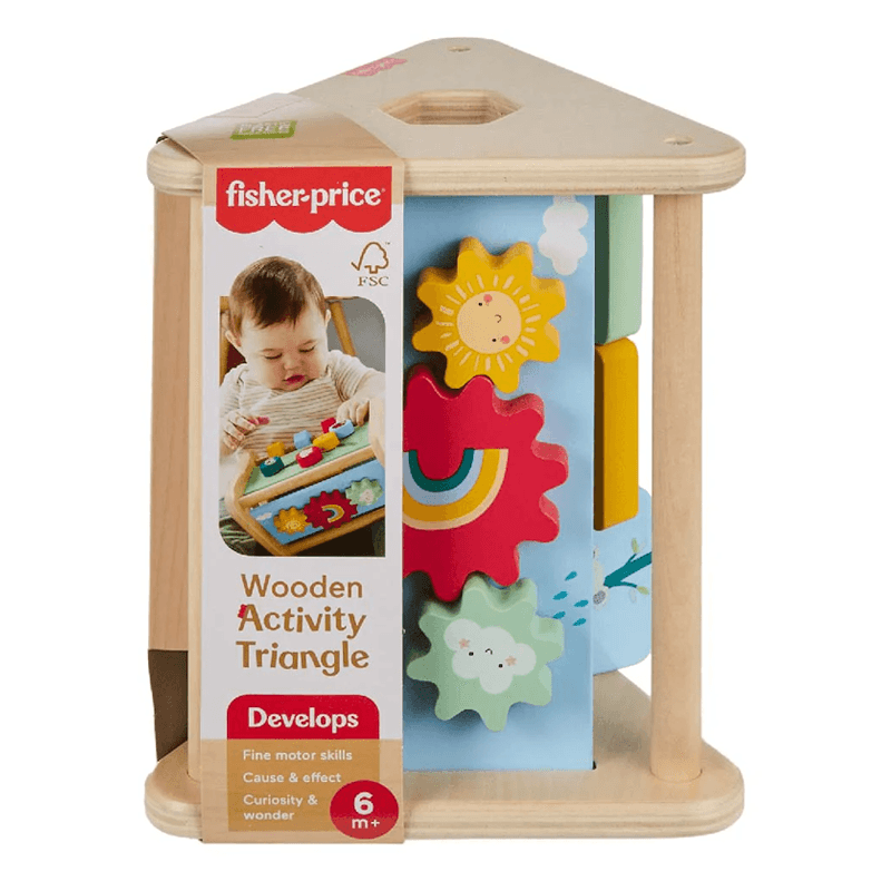 Mattel Fisher Price Hyg48 Triángulo De Actividades De Madera