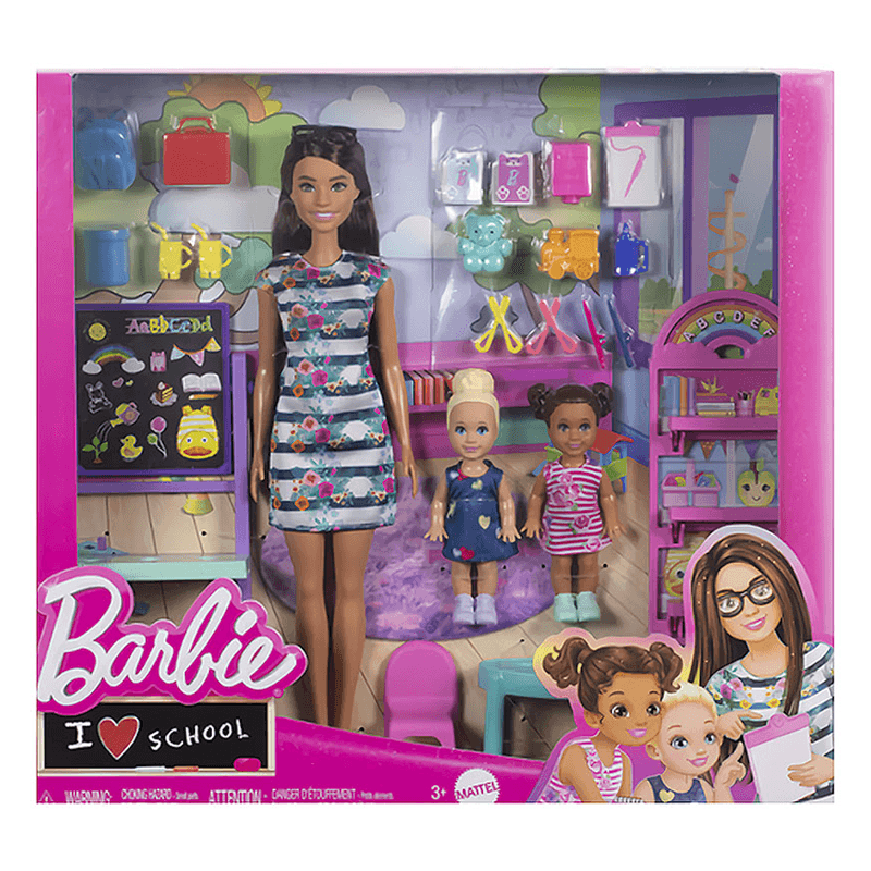 Mattel Barbie Hrg85 Muñeca Escuela Infantil Con Accesorios