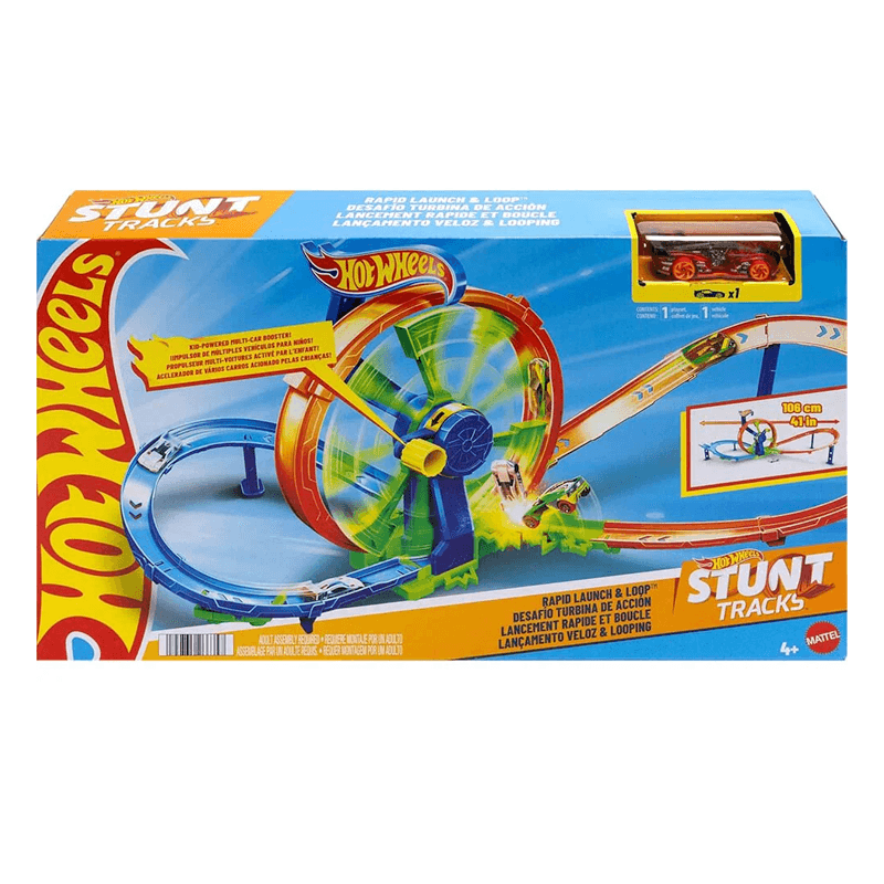 Mattel Hot Wheels Jbx65 Pista De Lanzamiento Rápido Y Bucle
